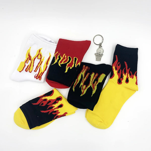 Blazer flames socks