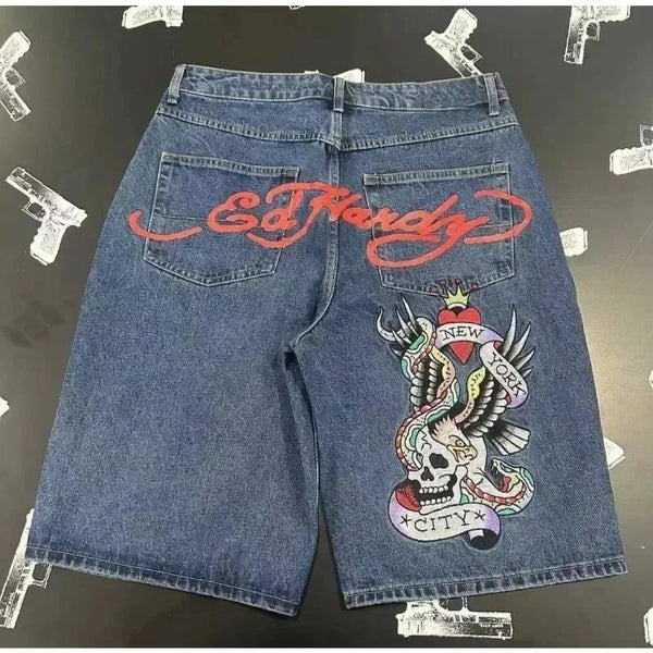 Ed hardy denim shorts