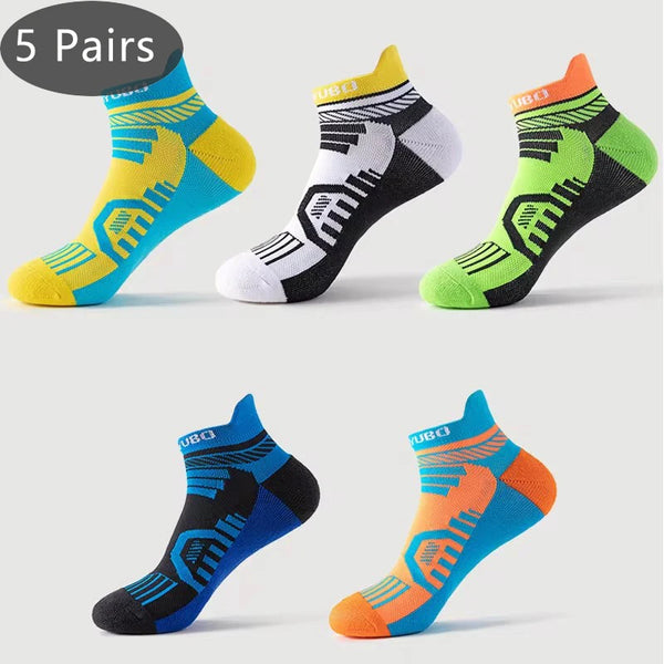 5 Pairs Run Sport Socks Professional