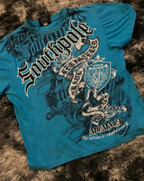 Retro Blue Gothic southpole-shirt